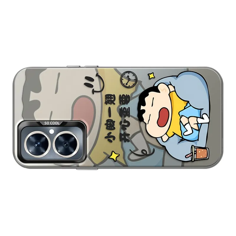 YICAIJIA Matte Material Reclining Shin Chan H Phone Cases Compatibility With MVMOM 20/30 Trendy And Cool-1