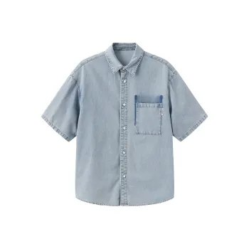 ZUO Shirts Men Steel Blue