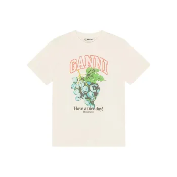 GANNI T Shirts Women's White