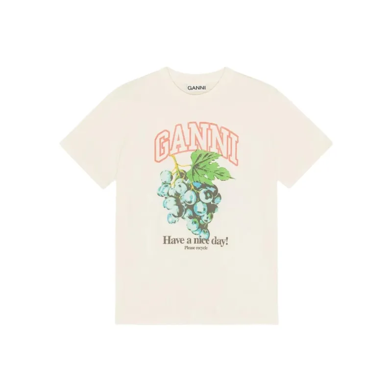 GANNI Graphic print T shirt-0