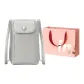 Silver+Shopping Bag