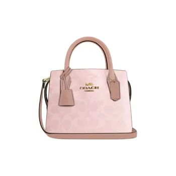 COACH Andrea Artificial Leather Lady Dior Bag, Shoulder Bag, Crossbody Bag, Handbag Trumpets Women's Pink