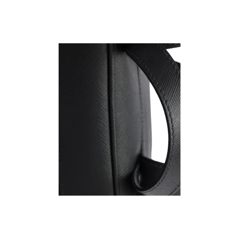 PRADA Calfskin Backpack Men's Black-3