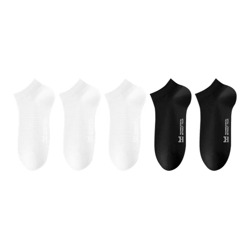 MIIOW Cool One Summer Series No Show Socks Men's 5 Pack-15