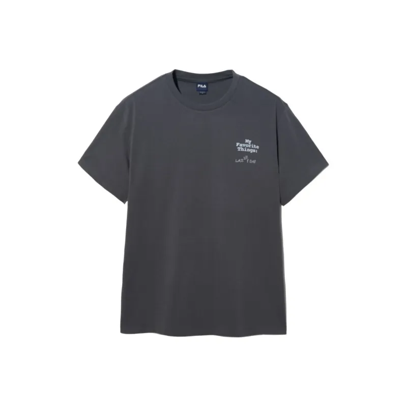 FILA T Shirt Unisex Charcoal Gray-0