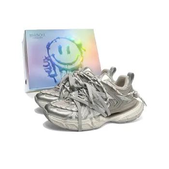 Masongarments Cage Abrasion Resistant, Breathable, Lightweight, Height Increasing Low Top Chunky Sneakers Unisex