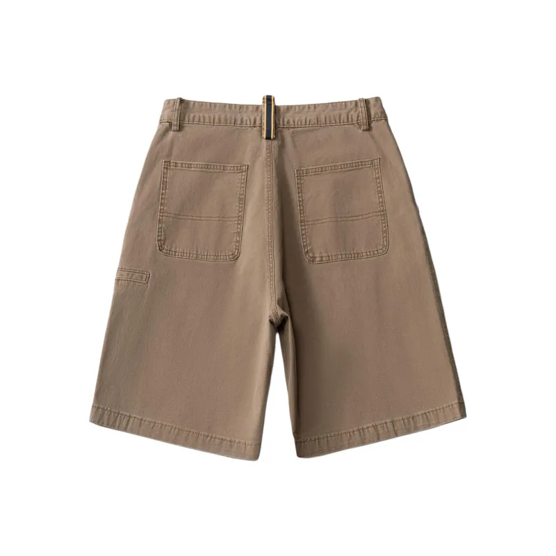FCB ARCELONA Denim Shorts Unisex Khaki-1
