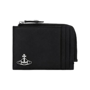 Vivienne Westwood Polyurethane Card Holder Women's Black
