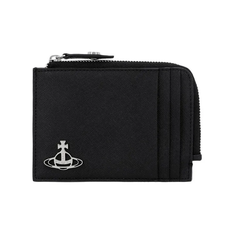 Vivienne Westwood Polyurethane Card Holder Women's Black-0