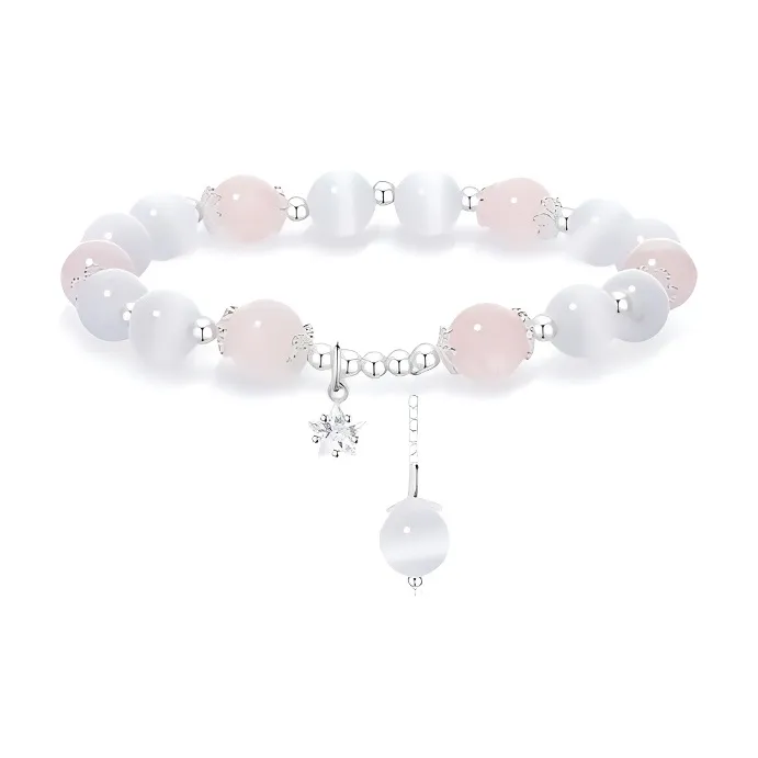 Inkopper Glass Cat Eye Bracelets Women's-0