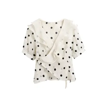 CZMO Shirts Women's Apricot Polka Dot