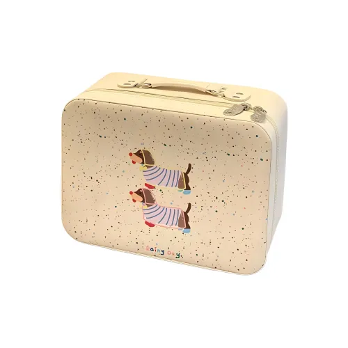 Gentle Welcome Mirror Cute Suitcase Large Capacity Portable Waterproof Makeup Bags