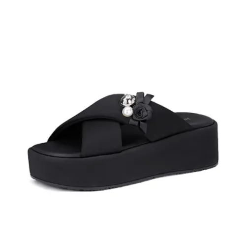 JESSICA SOPHIA Slide Slippers Women's Black