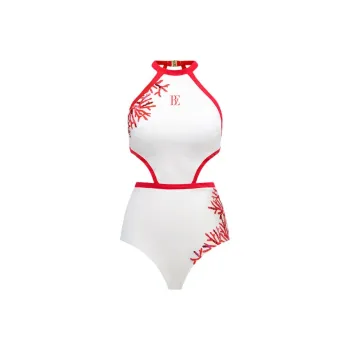 BALNEAIRE x GUOYUN,LIANMINGKUAN One piece Swimsuit Women's Red Coral