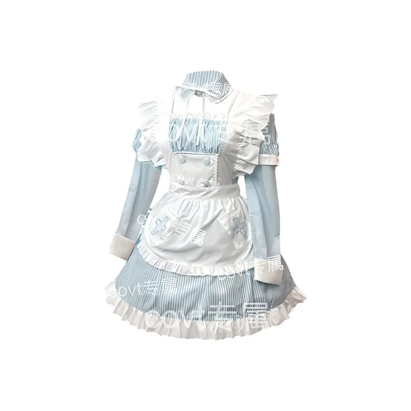 COVT Uniforms Women's Blue White Lo Dress-0