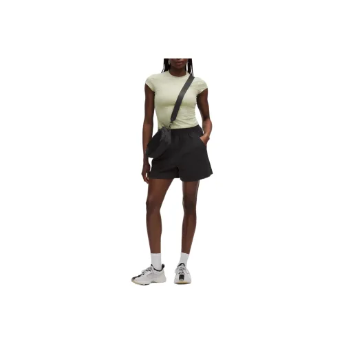 Lululemon Stretch WovenHigh Rise Ruffle Waist Casual Shorts 4' Women's
