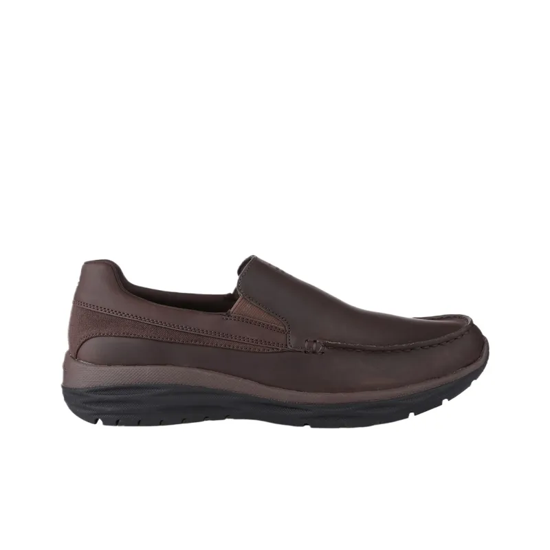 Skechers HARSEN Dress Shoes Men's Brown-1