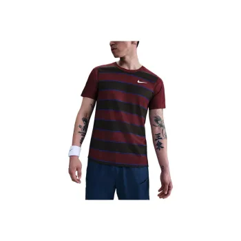 Nike Dri FIT ADVCourt Slam SS25 Tennis Top Men's Dark Red/White Team