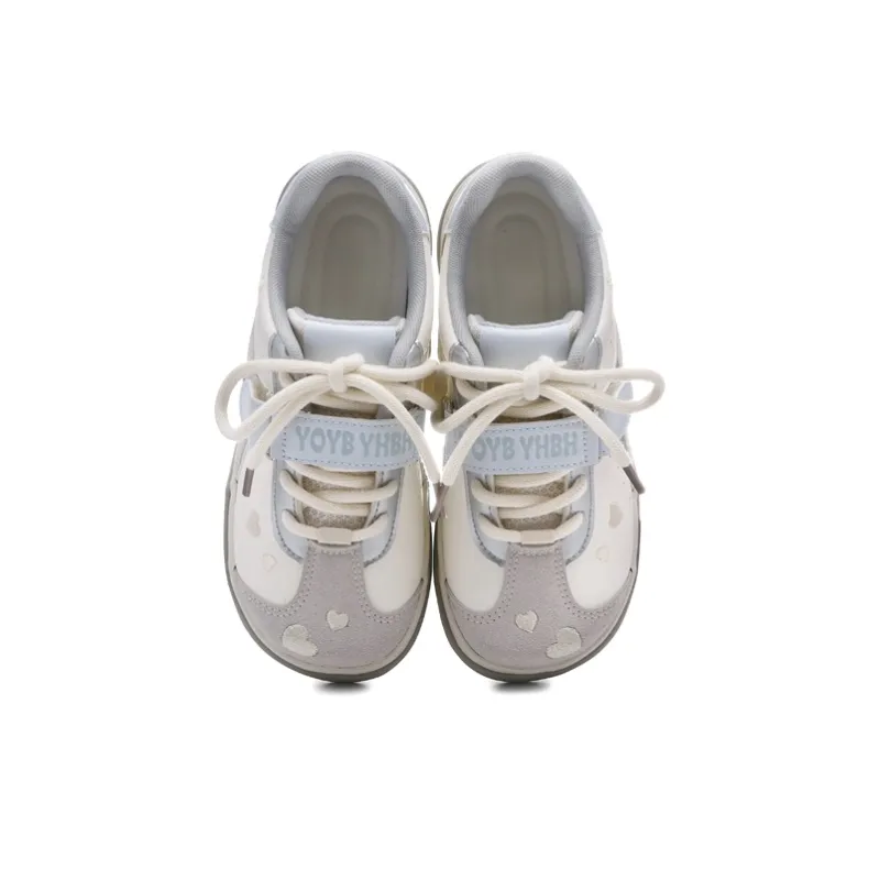 The New Age Family Low Top Skateboard Shoes Women's White Blue-2