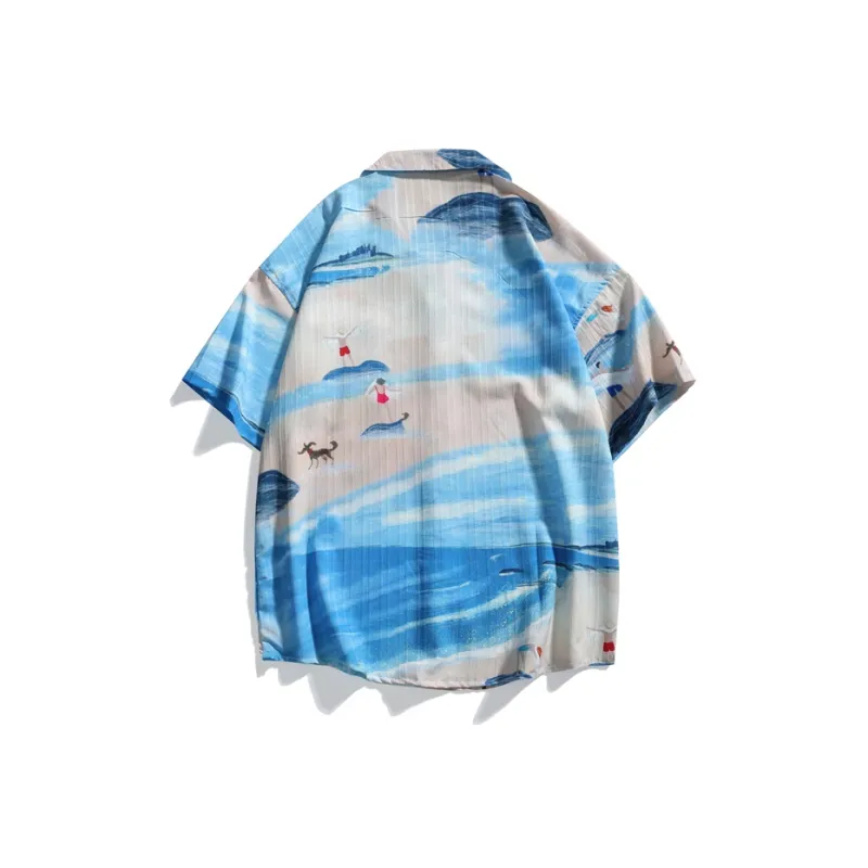 GOOSELIAR Shirts Unisex Shibuya Blue-1