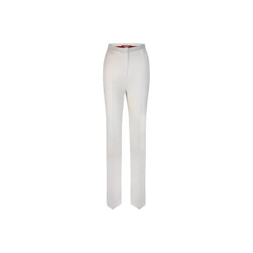MaxMara Studio Pleat Detailed Straight Leg Trousers