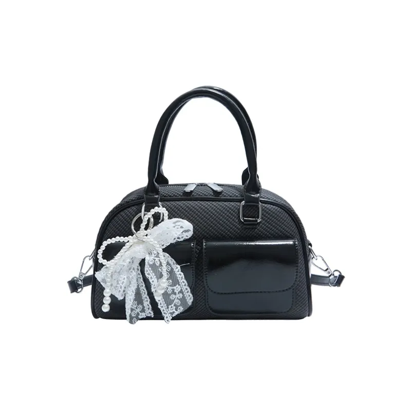 Meow In The Grass PU Handbag Women's Pink/Green/Black/White/Blue-12