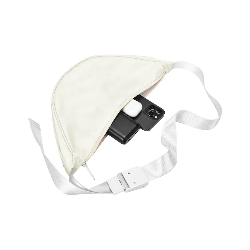 DRACONITE Polyester Shoulder Bag Regular Unisex Ecru-4
