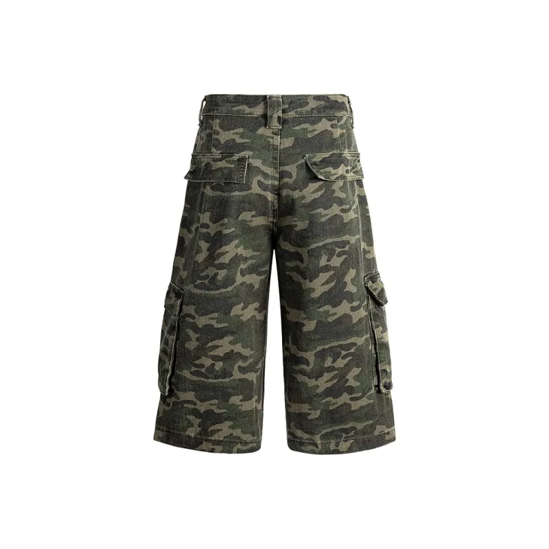 KWER Denim Shorts Unisex Camouflage-1