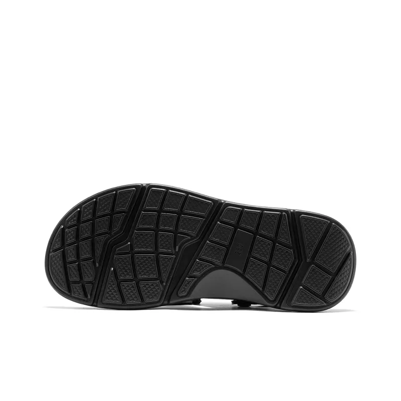 Dance With Wolves Beach Sandals Men's Black-4