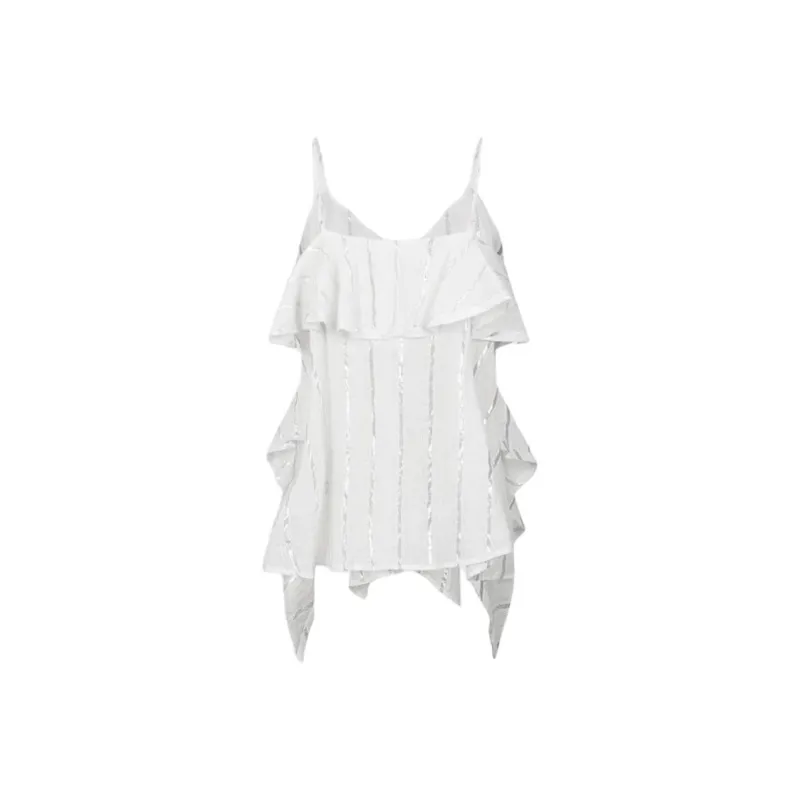 URBAN REVIVO Camisoles Women's White Stripes-1