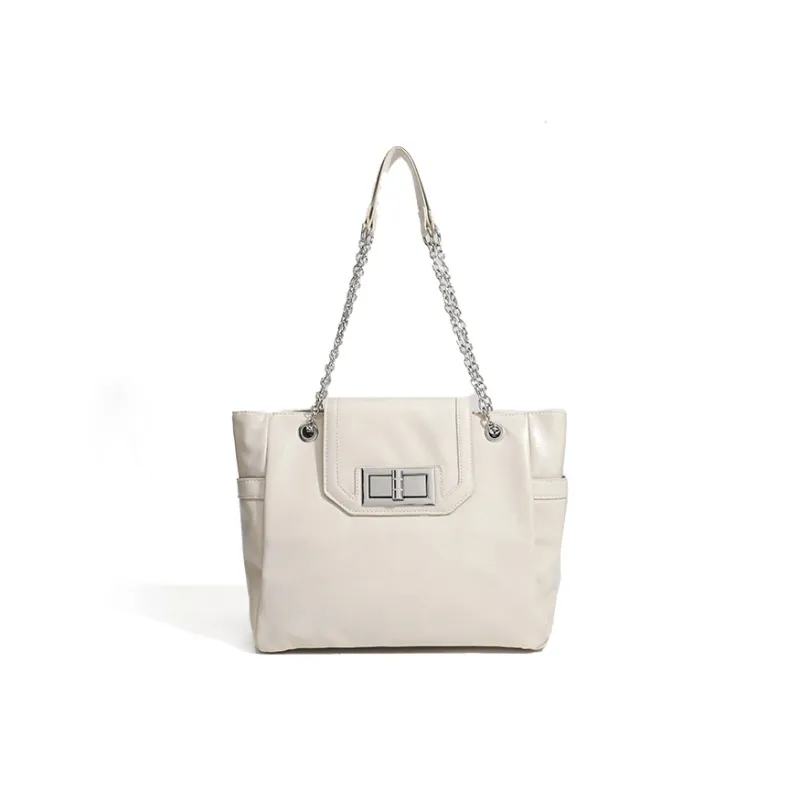 Jade En Plus PU Shoulder Bag Regular Women's Tranquil Black/Pearl White-8