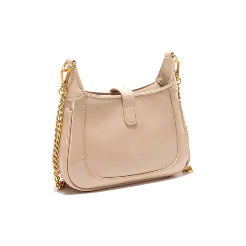 CLEVER& KETCH PU Shoulder Bag Women's Khaki/Ecru/Bordeaux Red/Black-4