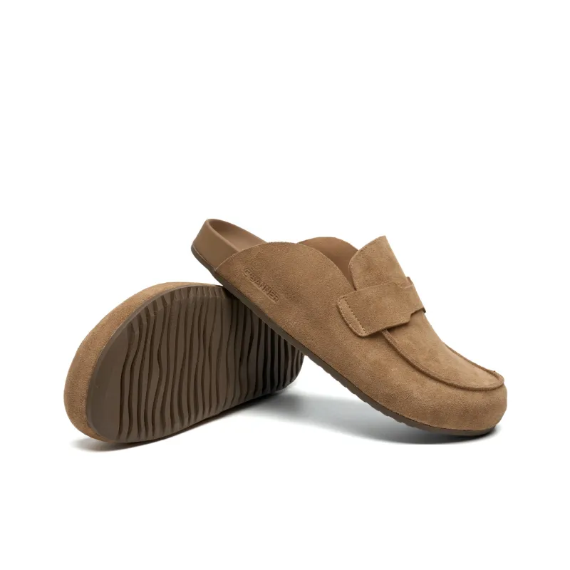 C°BANNER Slip Resistant Closed Toe Slippers Men's Beige Yellow-4