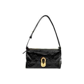 TENNCO Cow Leather Boston Bag, Shoulder Bag Trumpets Women's Multicolor