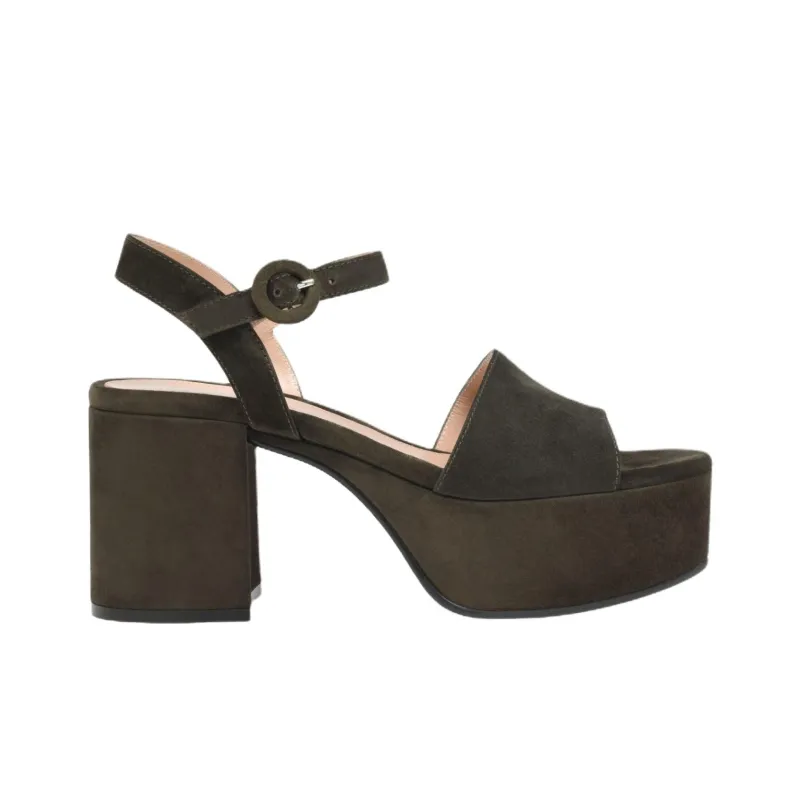 GIANVITO ROSSI Carol One Strap Sandals 7.5cm Women's Green-1