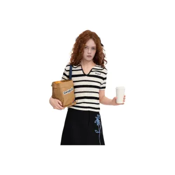 Desigual Knitwear Women's Black White Stripes
