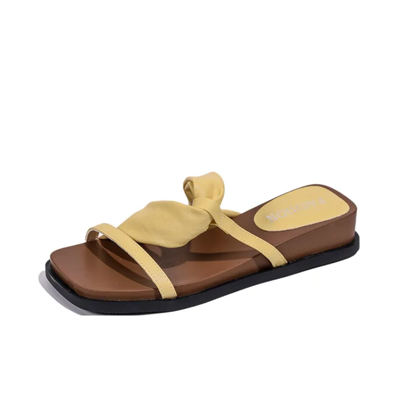 Puppytown Rubber Sole Slip Resistant Abrasion Resistant Slide Slippers Women's-0