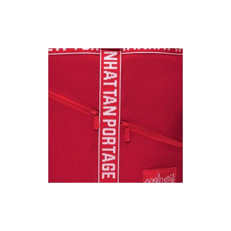 Manhattan Portage Nylon Backpack Unisex Red-4