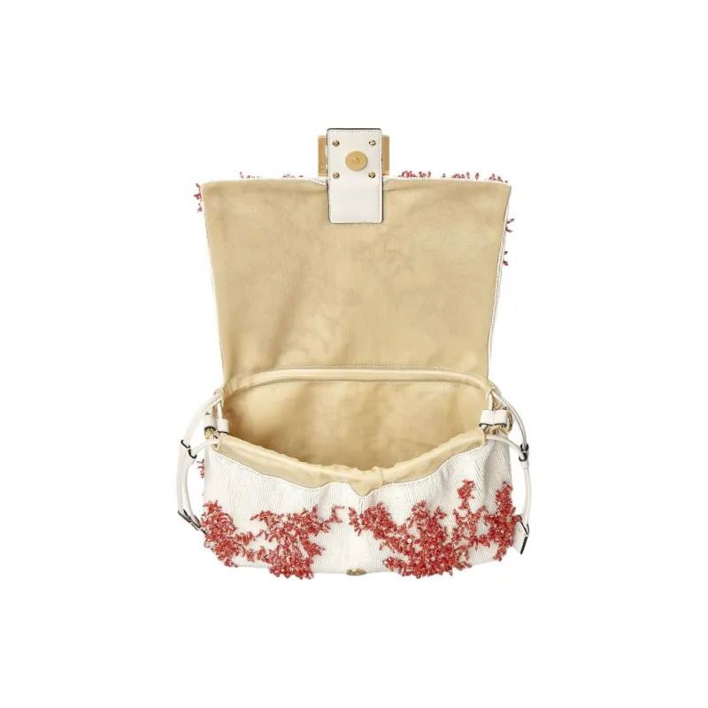 FENDI Baguette FF Buckles Baguette Bag, Shoulder Bag, Crossbody Bag, Handbag Medium Size Women's Multicolor-2