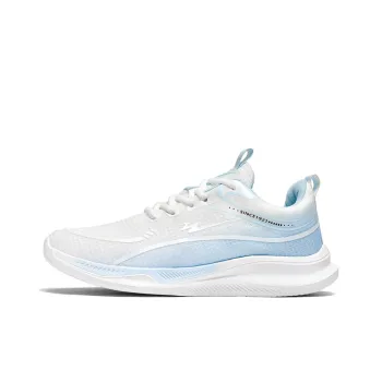 Binary Cushioning, Rebound, Lightweight, Anti slip Low Top Casual Running Shoes Men's White Blue