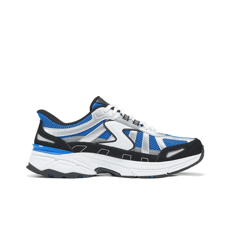 Skechers SPORT MENS Coverage Low Top Chunky Sneakers Men's Blue Silver-1