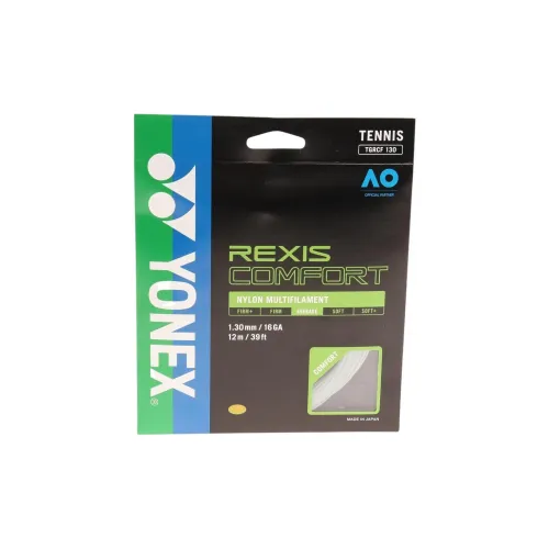 YONEX Tennis Racket Strings Polyester Unisex 12m*1.25mm Bright Orange Unisex 1.3mm*12m White