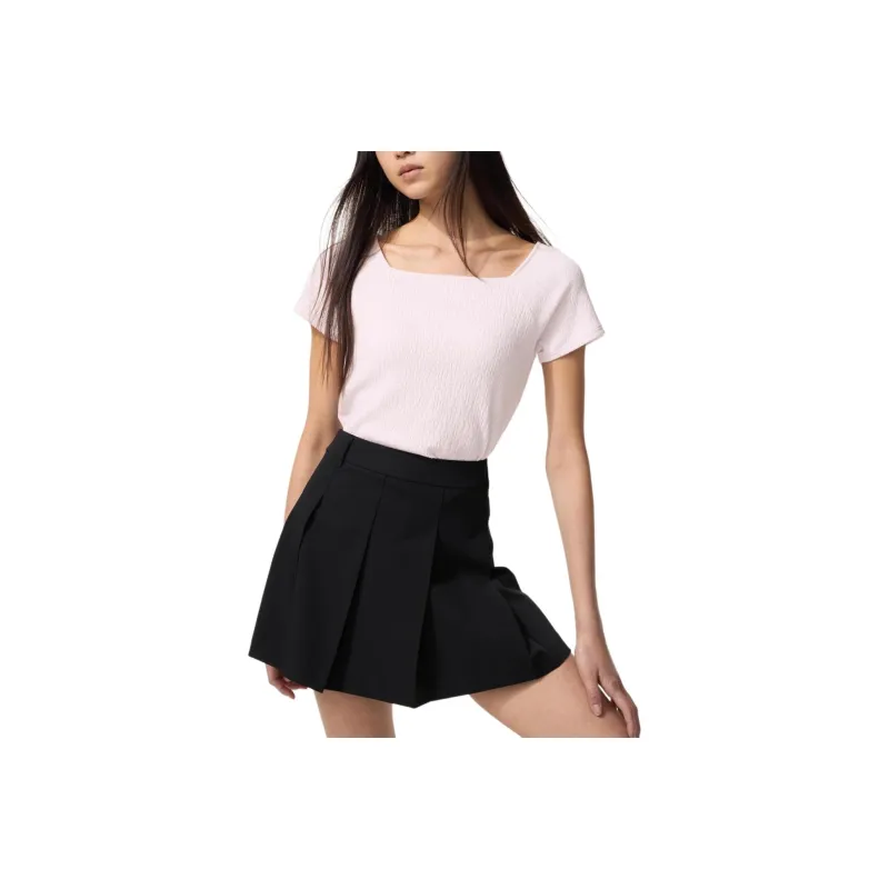 UNIQLO T Shirts Women's Pastel Pink-0