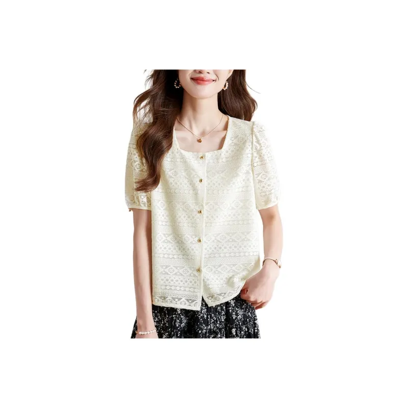 X MOOM Shirts Women's Beige-0