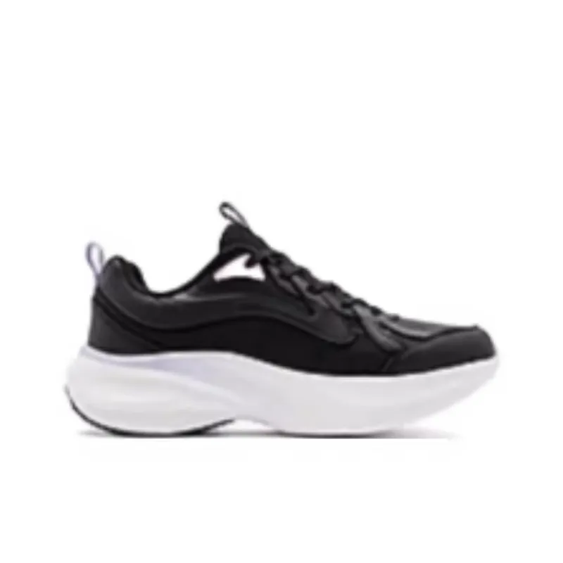 QIAODAN Cushioning And Abrasion Resistant Coverage Low Top Running Shoes Women's Black Purple-1