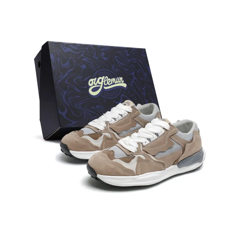 OUGLEMEN Slip Resistant And Abrasion Resistant Coverage Low Top Casual Shoes Men's Box-15