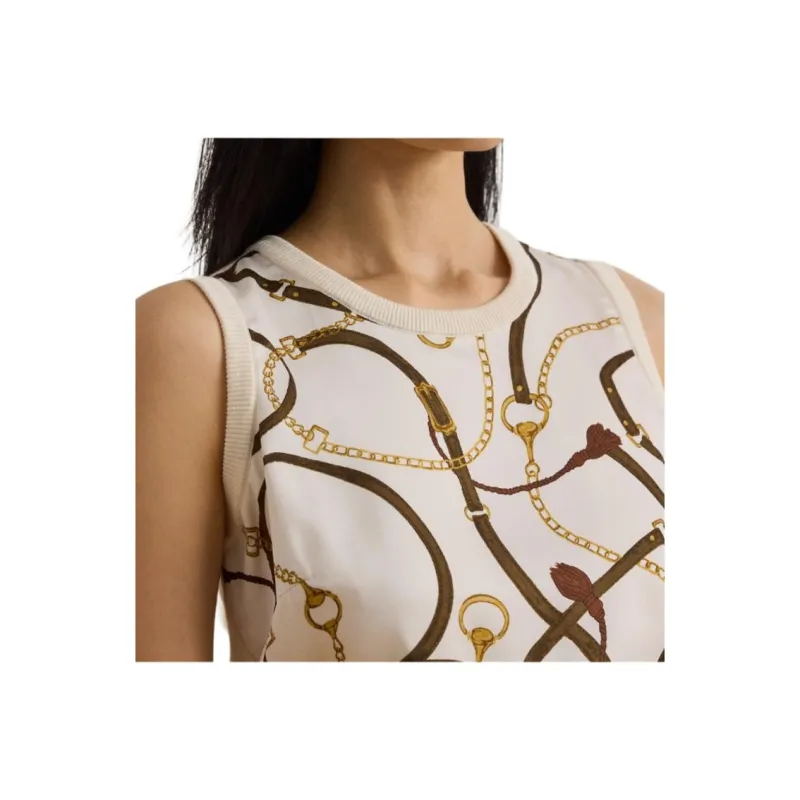 LAUREN RALPH LAUREN Tank Top Women's Beige-4