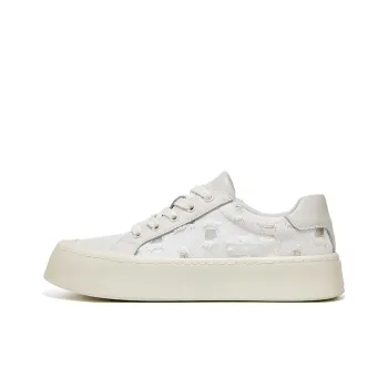 MILLIE'S Abrasion Resistant Breathable Low Top Skateboard Shoes Men's White