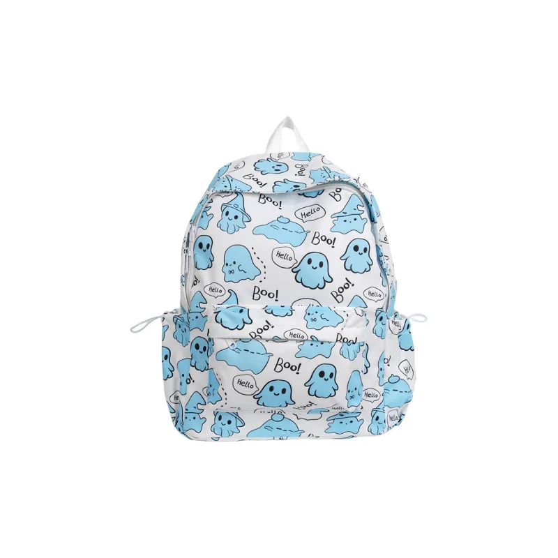 Meow In The Grass Nylon Backpack Women's Multicolor-0