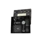 Black 6-Piece Set: Watch+Belt+Wallet+Sunglasses+Keychain+Exquisite Box